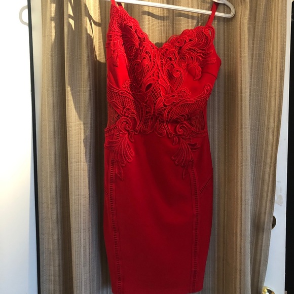 Lipsy London Red bodycon dress - Picture 5 of 5